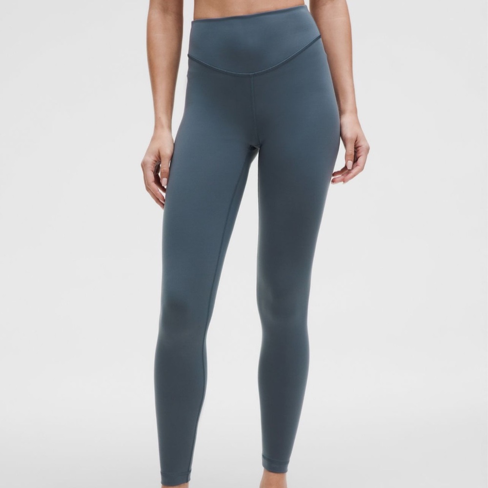 Blue lulu leggings size 4 no tag wonder under